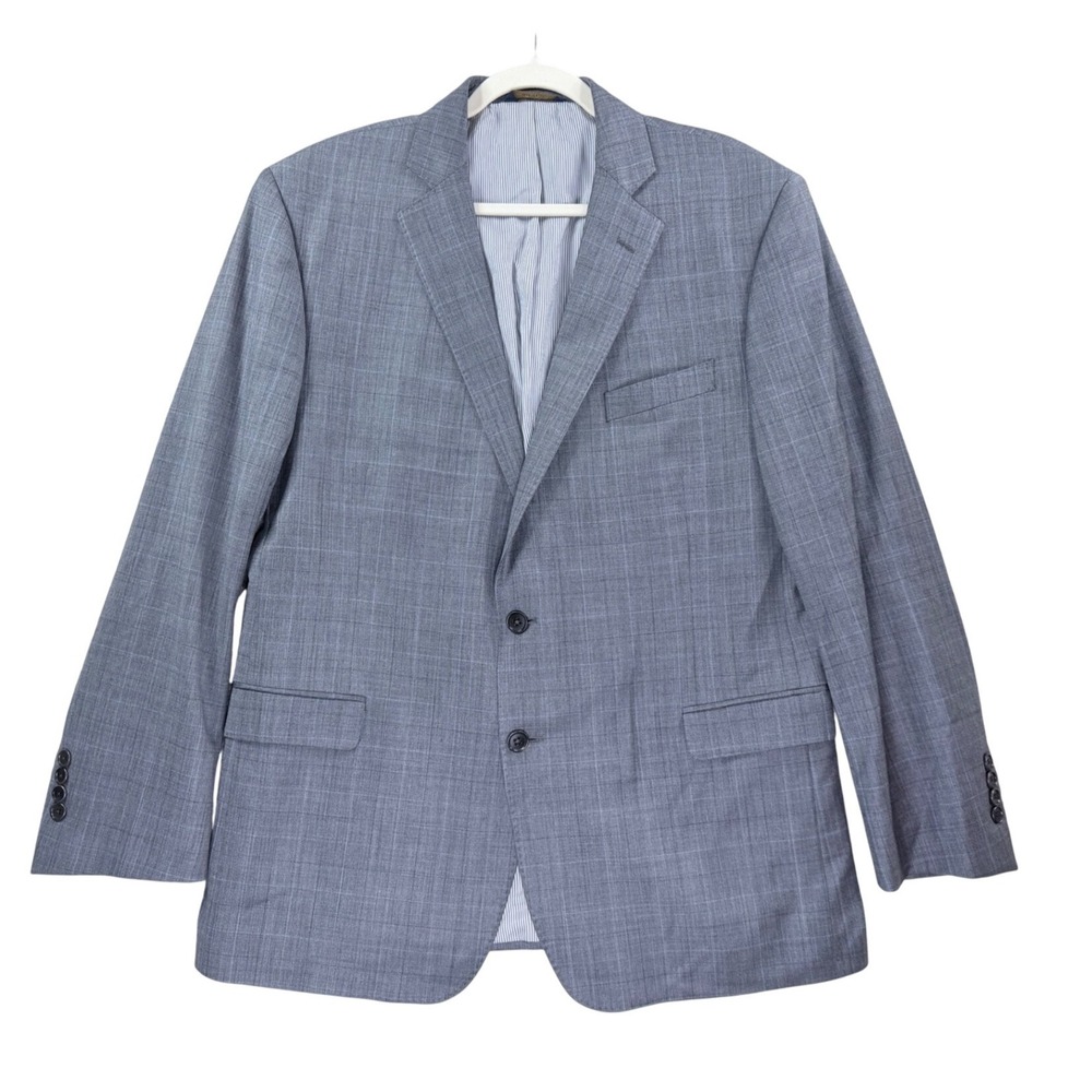 Brooks Brothers Sport Coat Mens 46R Grey Explorer Regent Fit Glen Plaid Blazer